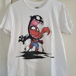Marvel Kids White Venom and Spider-Man T-Shirt